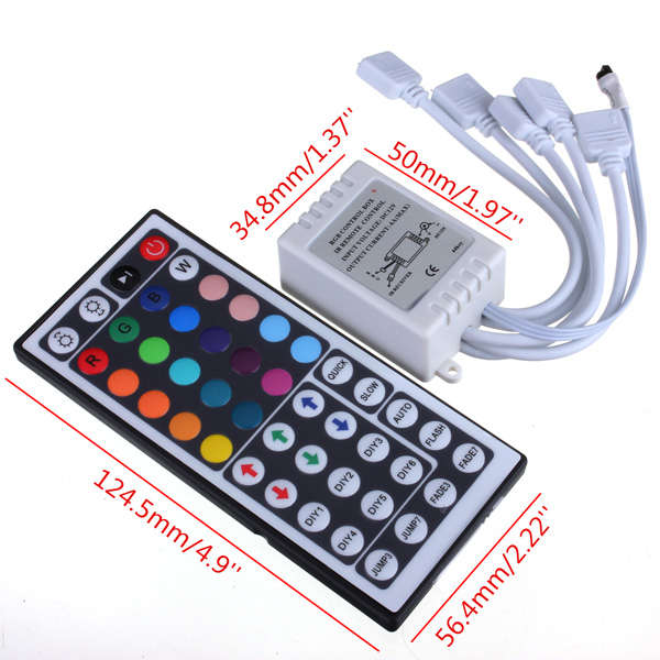 44 Key IR Remote Controller for RGB LED 3528 5050 SMD Strip Light 12V