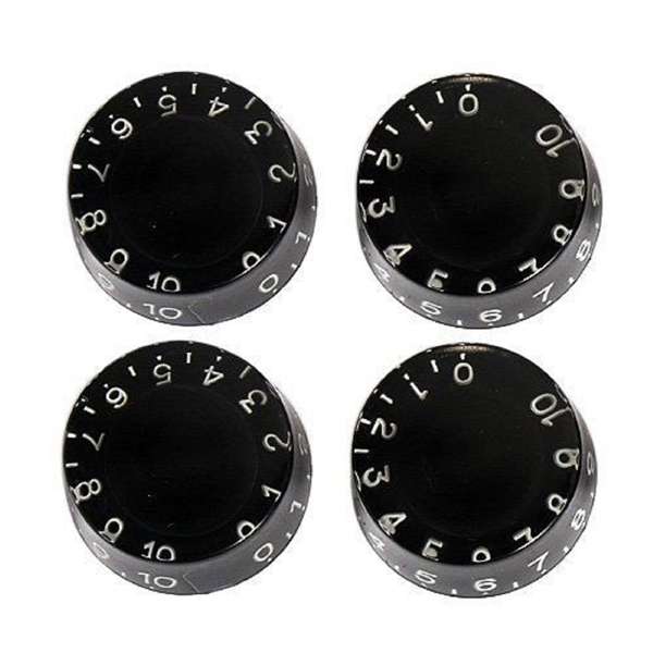 4pcs Speed Control Knobs Black for Gibson Les Paul For Electric Guitar