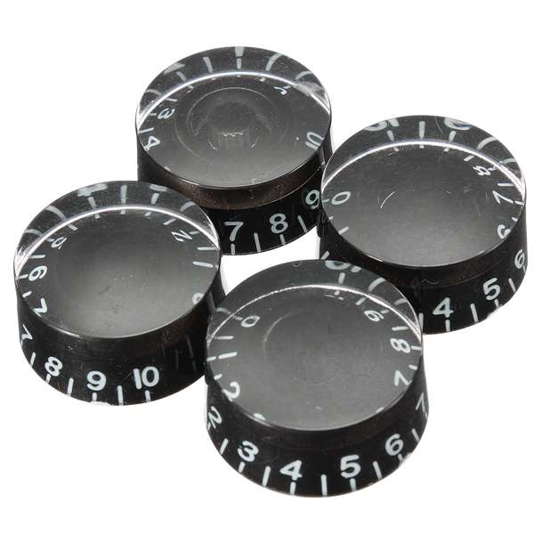 4pcs Speed Control Knobs Black for Gibson Les Paul For Electric Guitar