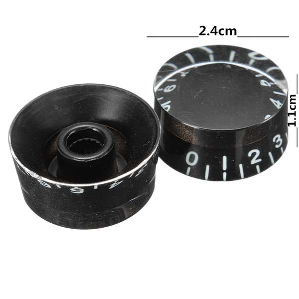 4pcs Speed Control Knobs Black for Gibson Les Paul For Electric Guitar