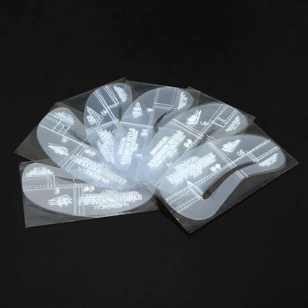 24Pcs Makeup DIY Eyebrow Stencils Shaping Model Templates Tool