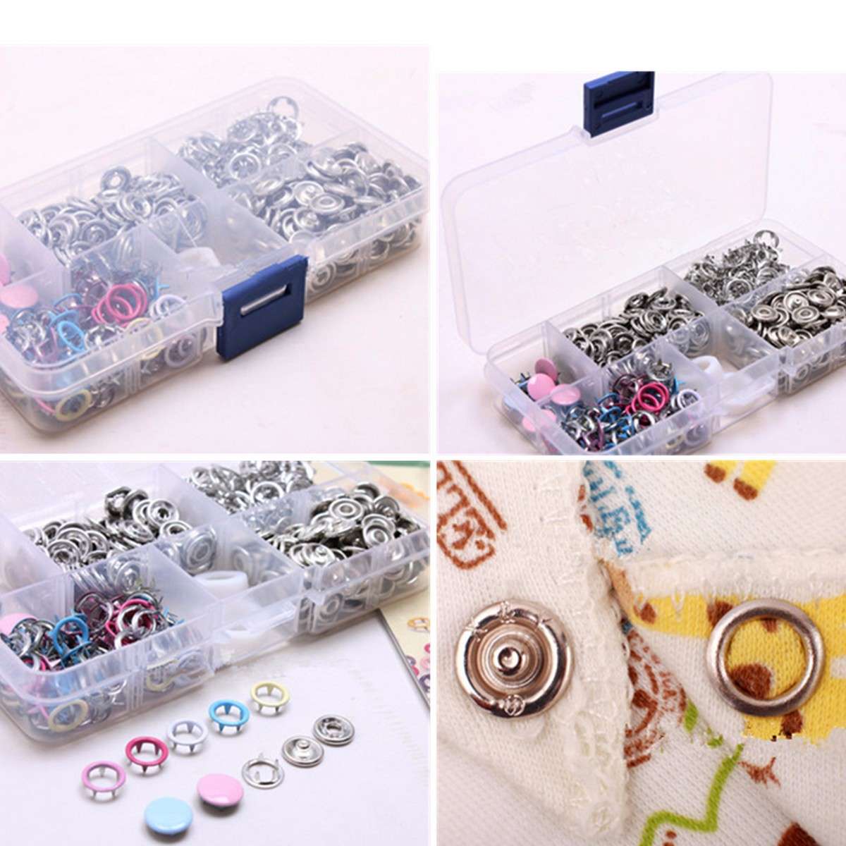 Fastener Snap Pliers Camp Craft Tool Sewing Craft with 110 Kits Set Press Studs