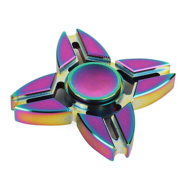 Colorful Zinc Alloy EDC Hand Spinner Gadget Finger Spinner Fidget Focus Reduce Stress Gadget