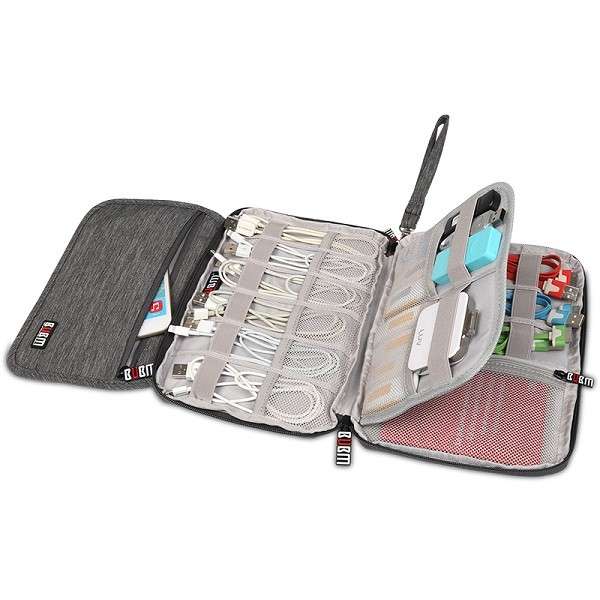 BUBM SER-S Three-folded Electronics Accessories Cable Organizer Data Cable Storage Bag