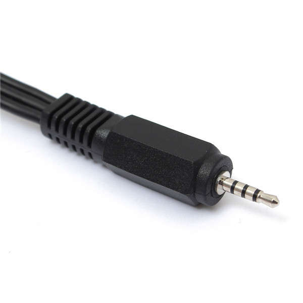 5ft/1.5m 2.5mm Jack Male Plug To 3 RCA Male Phono Audio Video AV Out Cable