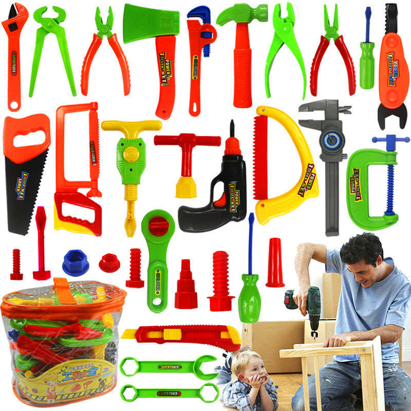 Maintenance Toolbox Portable Children Playset Pretend Repair Kit Kids Educational Play House Toy