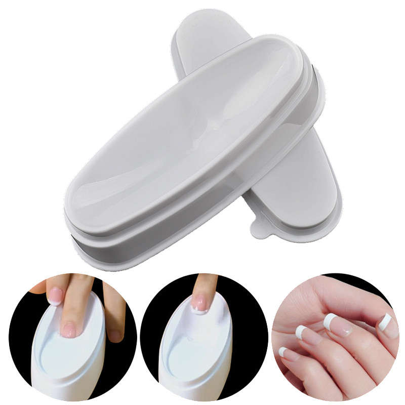 Acrylic Nail Dipping Powder French Mold Manicure Tool Smile Line Dip Mould Guides