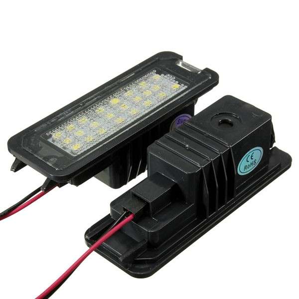 24 LED White License Number Plate Light Canbus For VW Passat Golf GTI MK5 MK6