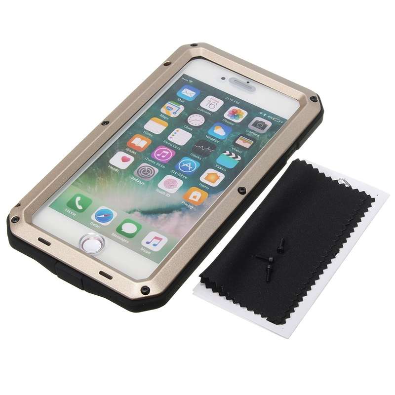 Aluminium Gel PE Shockproof Waterproof Case For iPhone 7 Plus/8 Plus