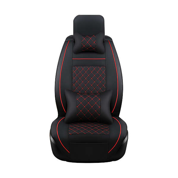 + 10pcs PU Leather Car Seat Cover 5 Seat Front and Rear Seat Cover Set Full Surround Needlework