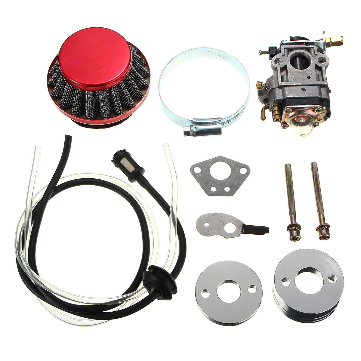Carburetor Air Filter Fuel Line Kit For 43cc 49cc Pocket Bike Scooter ATV Moto