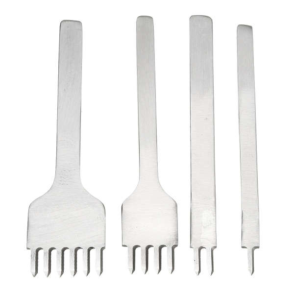 48 Pcs Leather Craft Tools Kit Hand Sewing Stitching Punch Carving Work Saddle