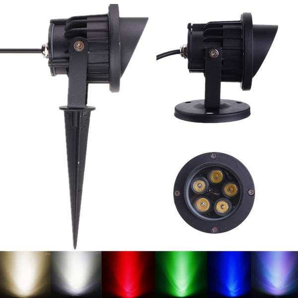 10W LED Flood Spot Light With Rod & Cap For Garden Yard IP65 DC 12-24V