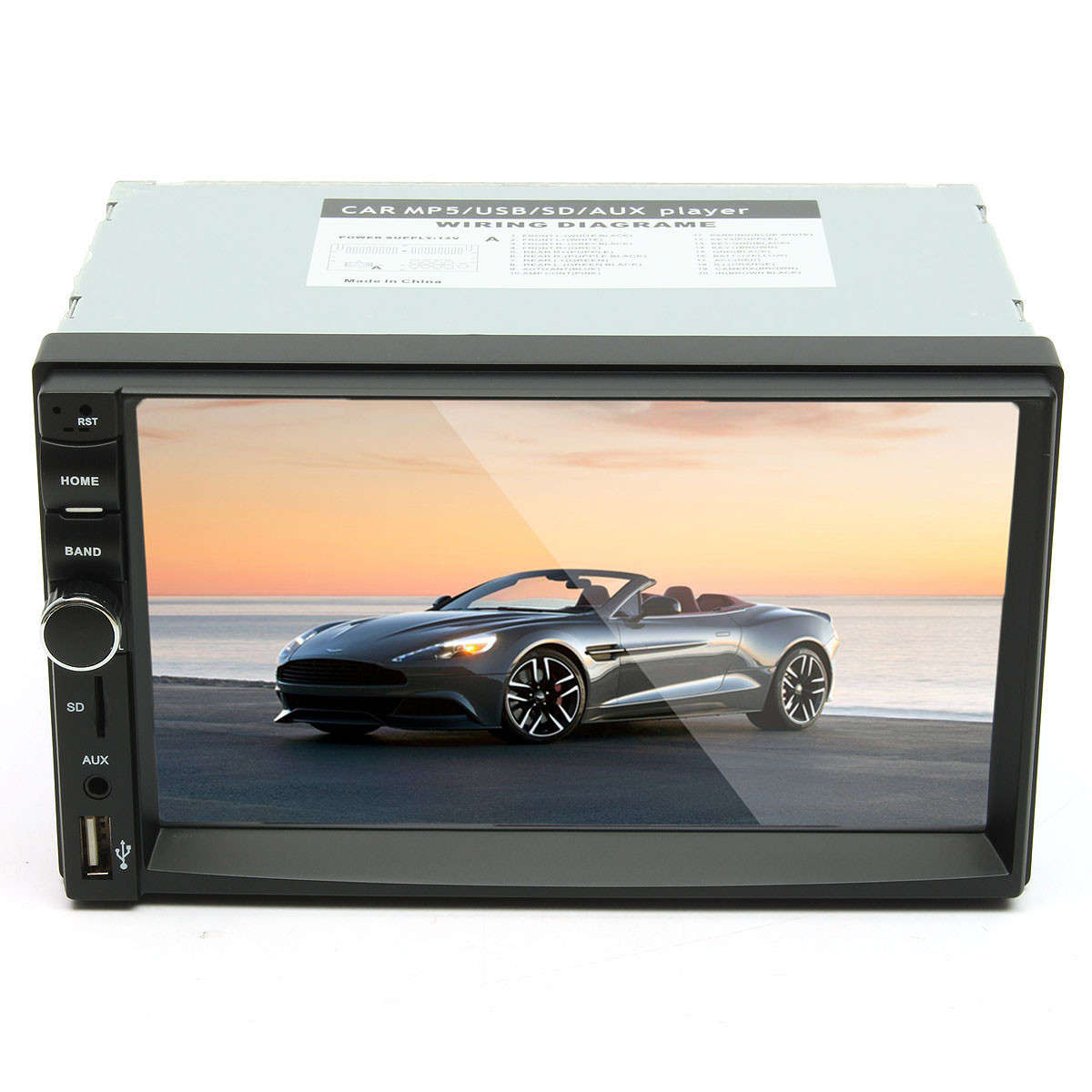 7 Inch Touch Screen 2 Din Car 1080P Radio Auto FM Aux/AUX/SD/MP5 Bluetooth And Camera