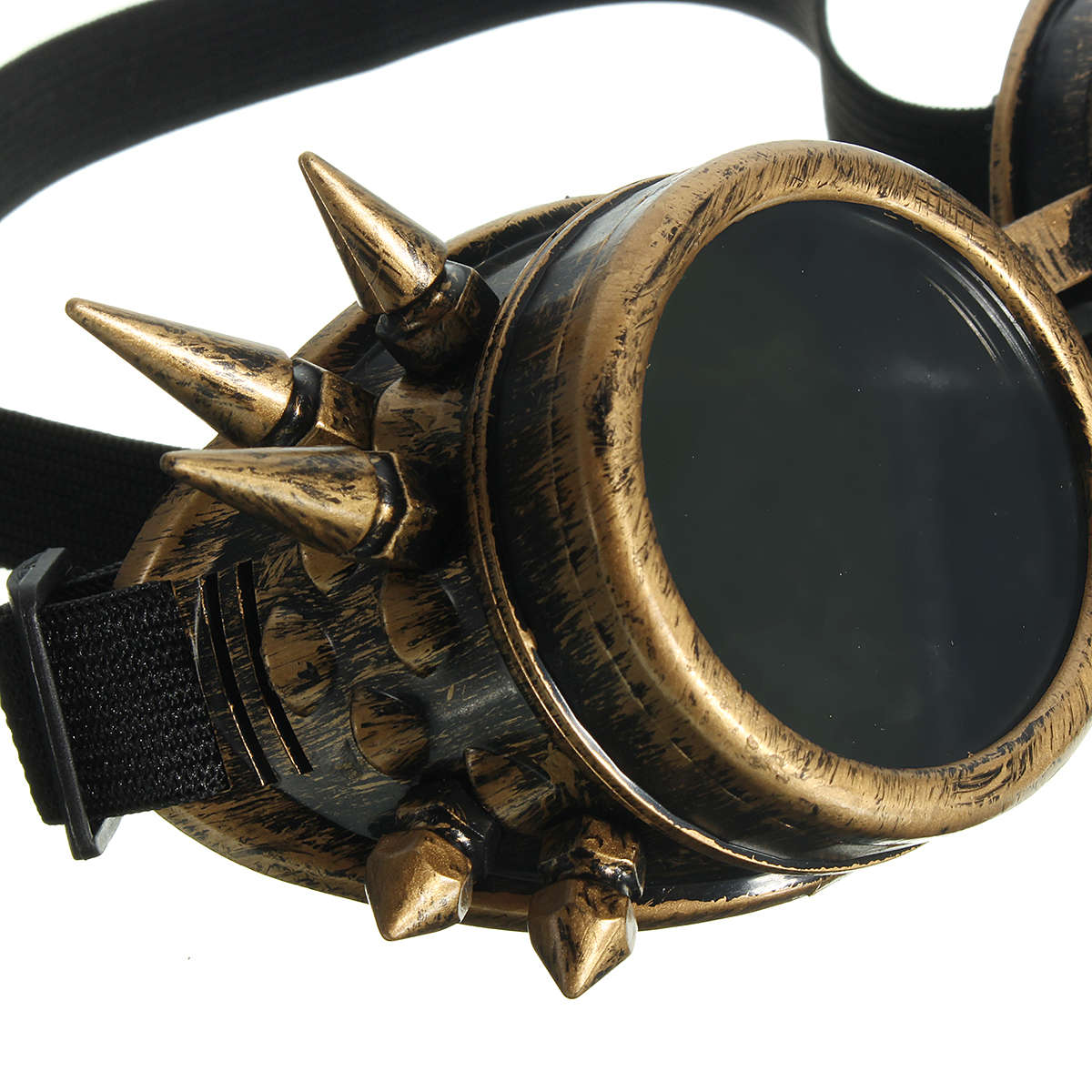 Men Vintage Victorian Gothic Cosplay Rivet Steampunk Goggles Glasses Hippie Sunglasses