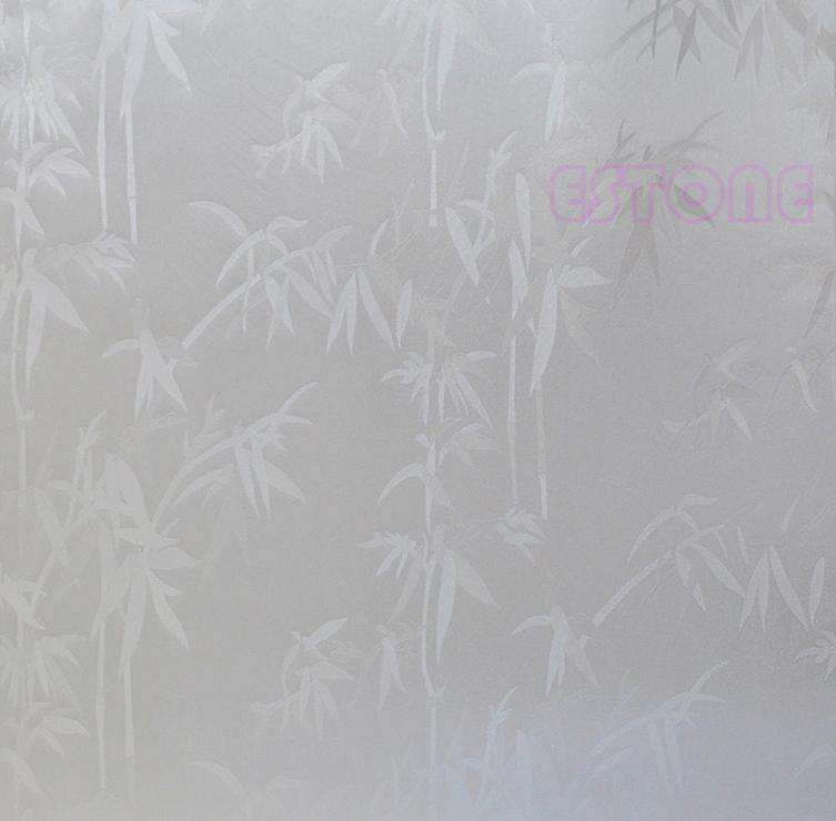 45x200CM PVC Frosted Waterproof Sticker Glass Privacy Shower Screen Window Cover Film Decor