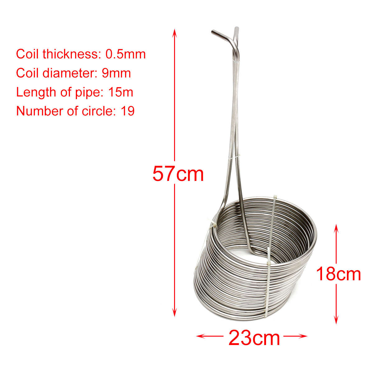 Super Efficient Stainless Steel Cooling Coil Home Brewing Wort Chiller Pipe