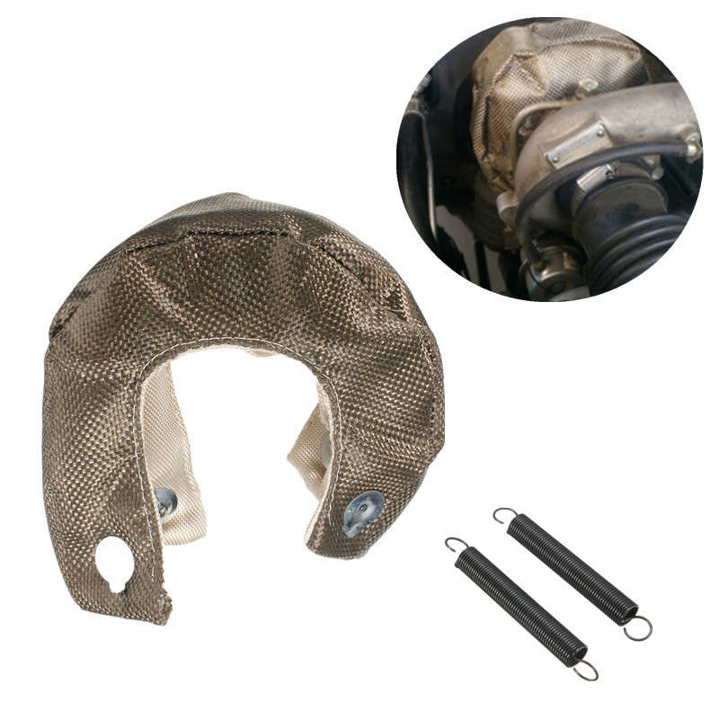 Turbocharger Cover WrapT3 Titanium Turbo Blanket Heat Shield Barrier