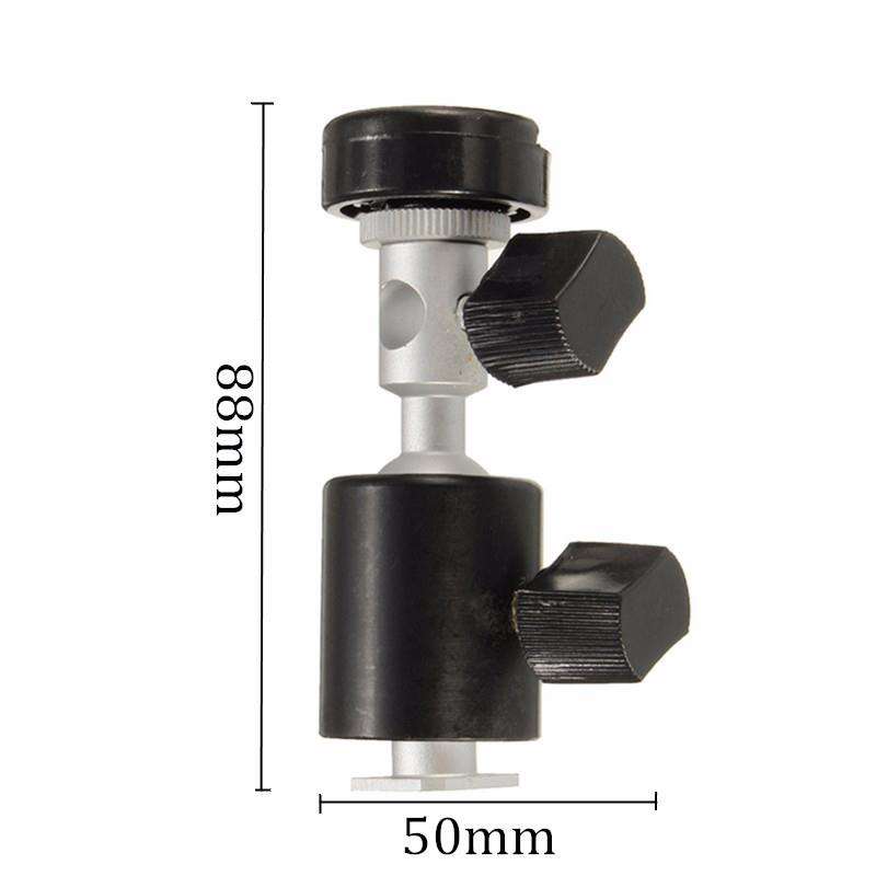 C Type 360 Degree Swivel Flash Shoe Umbrella Holder Light Stand Tripod Bracket Adapter