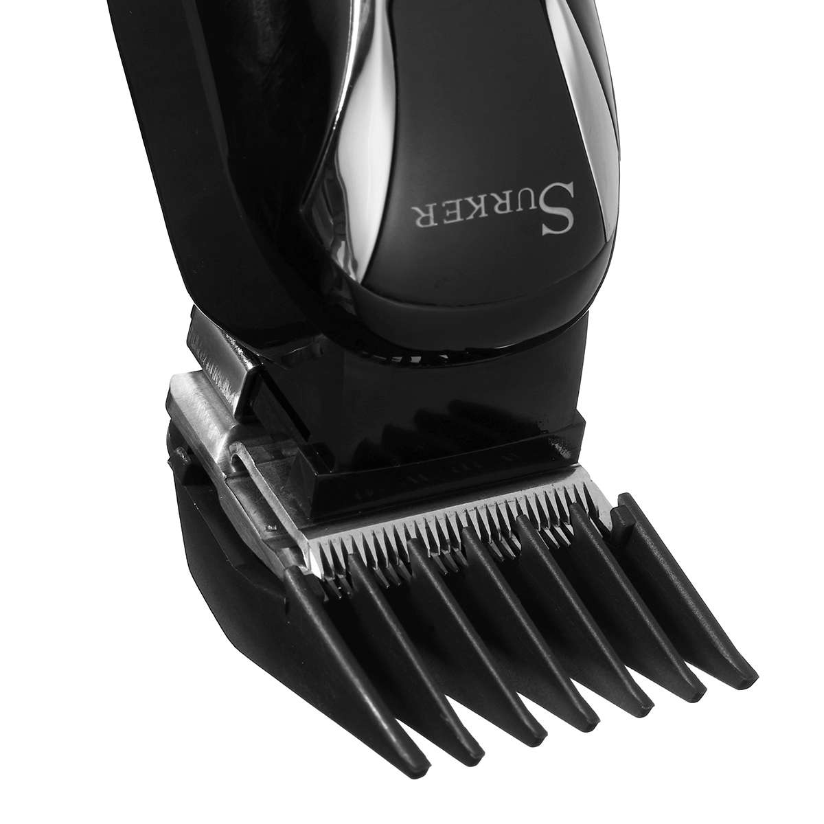 SURKER Electric Hair Clipper Rechargeable Trimmer Beard LED Display Steel Blade Washable 110V 240V