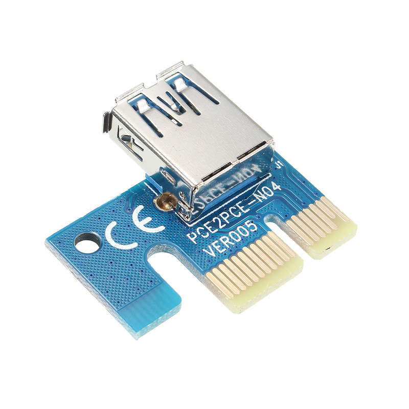 0.6m USB3.0 PCI-E Express 1x to16x Extender Riser Board Card Adapter SATA Cable Mining