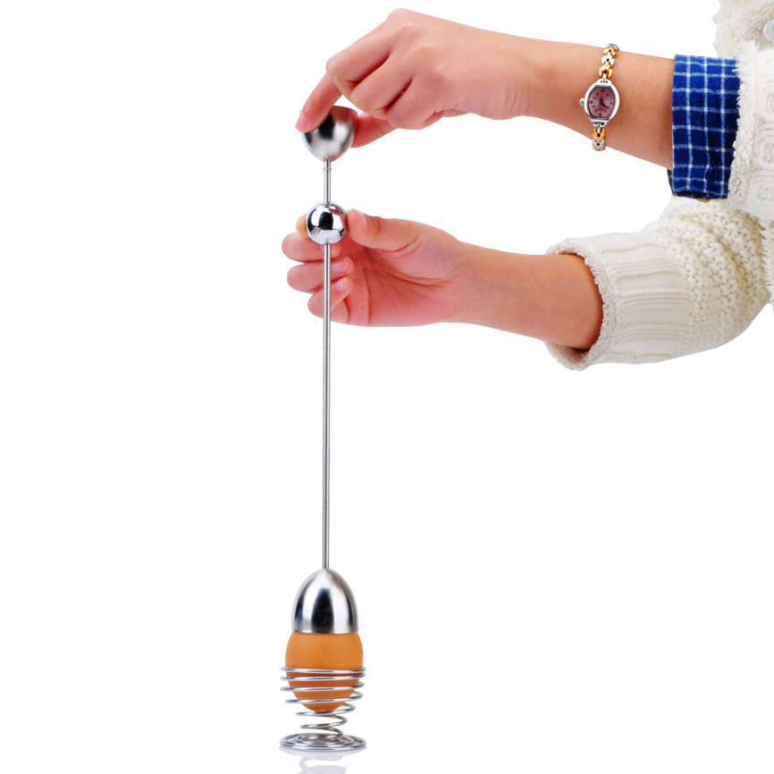 KCASA KC-ET047 Stainless Steel Egg Shell Opener Topper Cutter Cracker Knocker Kitchen Cooking Tools