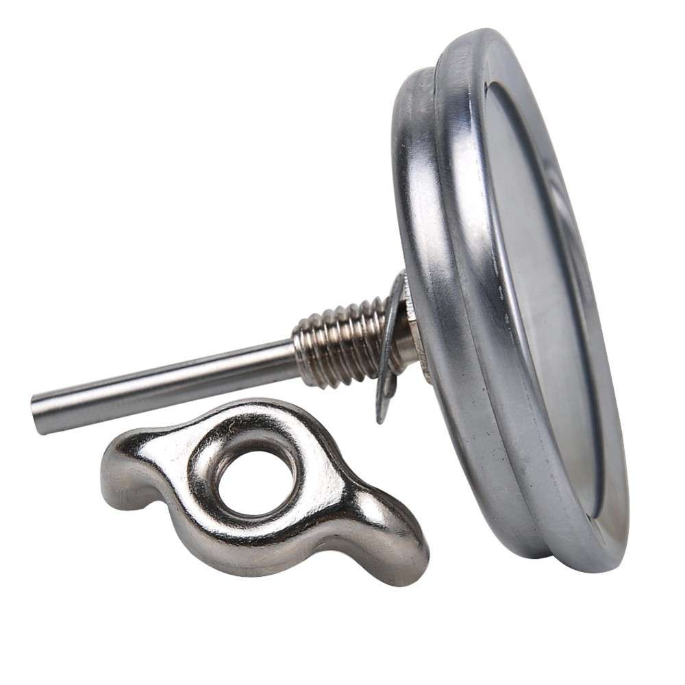 Stainless Steel BBQ Grill Smoker Thermometer Gauge Barbecue Cooking Grill Tools