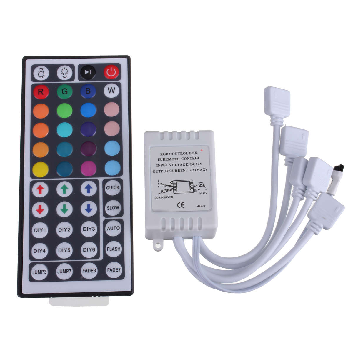 44 Key IR Remote Controller for RGB LED 3528 5050 SMD Strip Light 12V