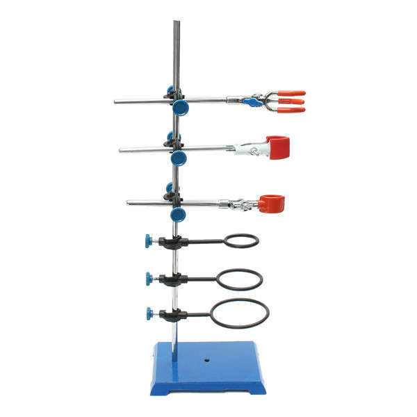 11Pcs Laboratory Stands Support Lab Clamp Flask Condenser Stand Cilp Set