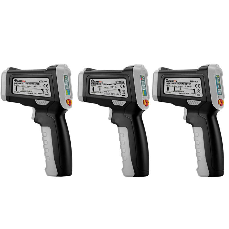 Mustool MT6800 -50~800 Digital LCD Color Display Non Contact Infrared Laser Thermometer Tempera