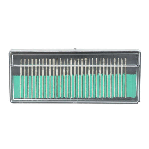 30pcs 2.35mm Diamond Emery Grinding Drill Bit Set Engraving Rotary Tool Accessories