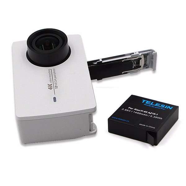 TELESIN 3.85V 1400mAh Sport Camera Battery for Xiaomi Yi II 4K