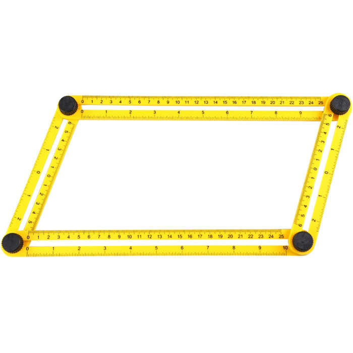 Professional Angle Template Tool Angle Measuring Tool Protractor Multi-Angle Ruler Layout Tool Ruler