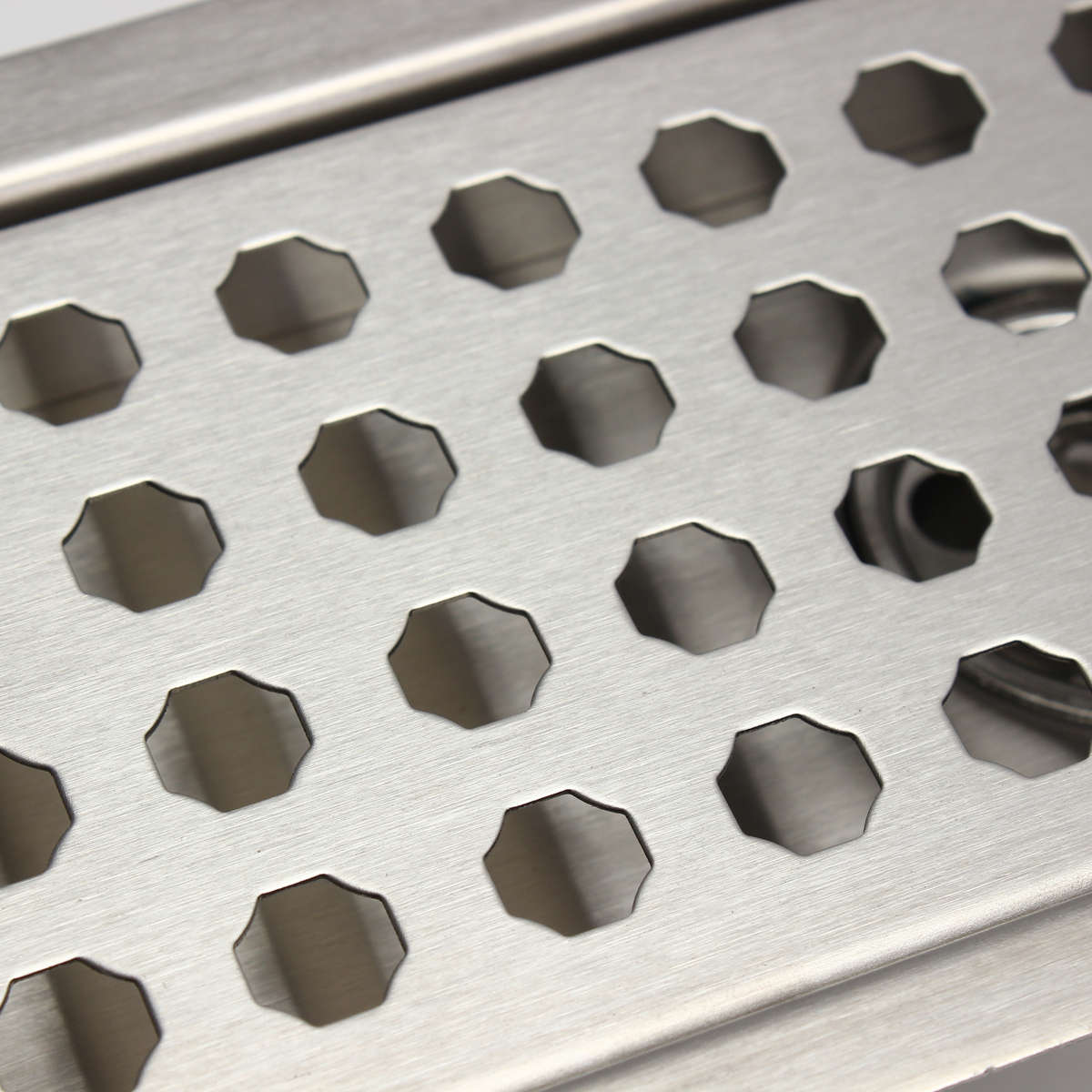 Stainless Steel Wetroom Linear Shower Drain Long Floor Drain 50x10x2.3cm