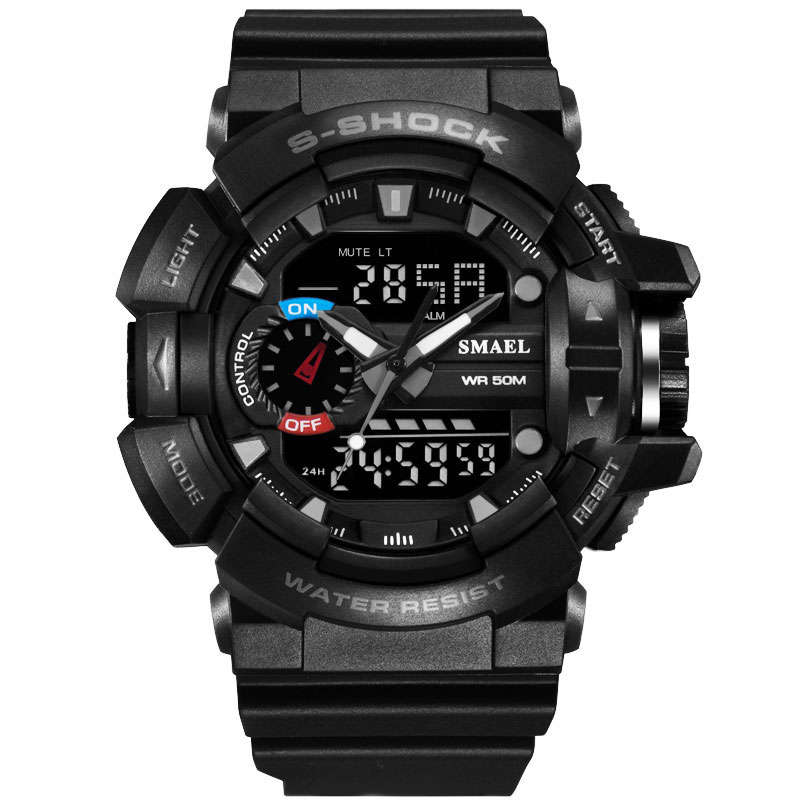SMAEL 1436 Military Style LED Digital Watch Display Time Date Sport Wristwatch
