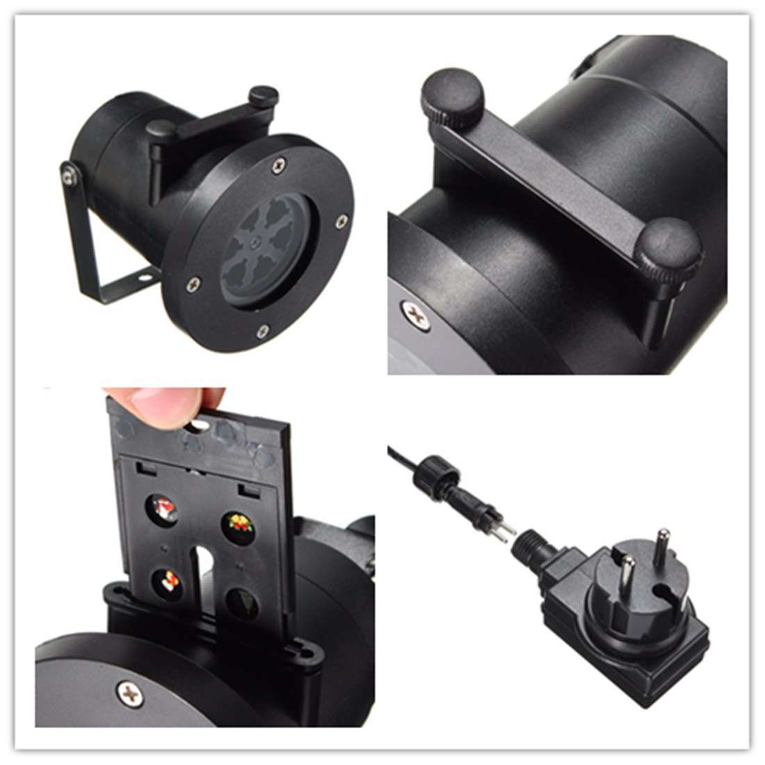 12Pattern Waterproof LED Moving Laser Projector Stage Light Christmas Halloween Lamp