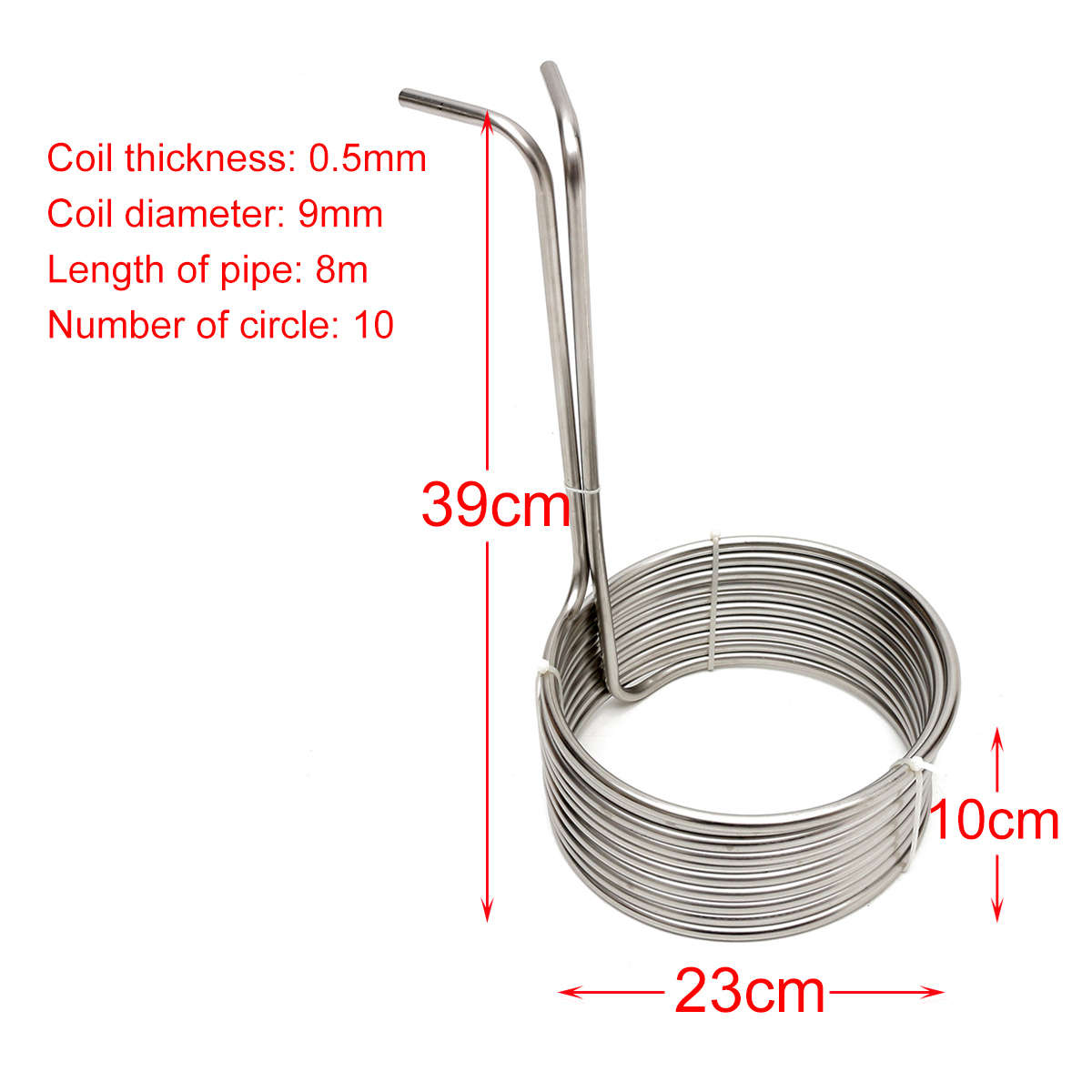 Super Efficient Stainless Steel Cooling Coil Home Brewing Wort Chiller Pipe