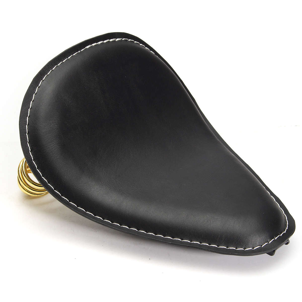 Motorcycle 3inch Leather Spring Solo Bracket Seat For Harley Chopper Bobber Custom