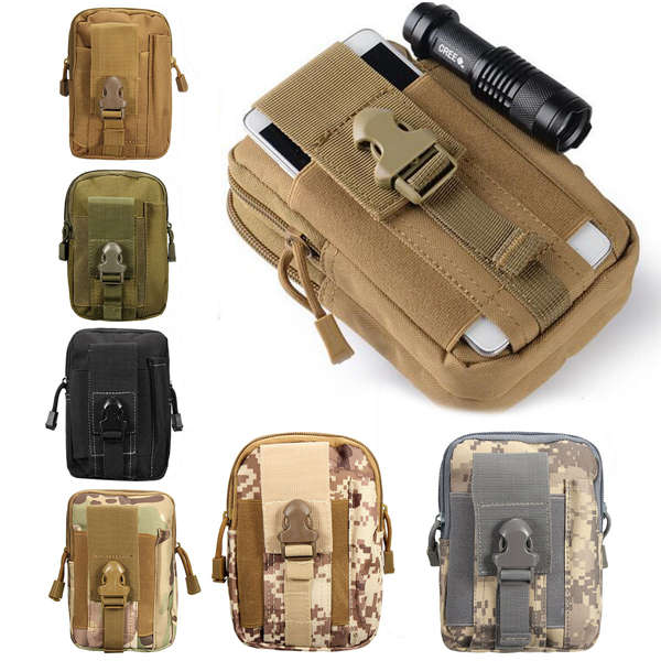Outdoor Tactical Waist Belt Bag Camping Hiking Pouch Wallet Phone Fanny Pack