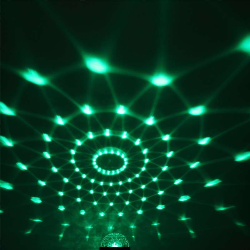 3W Sound Active RGB Party Crystal Magic Ball LED Stage Effect Lighting + IR Remote