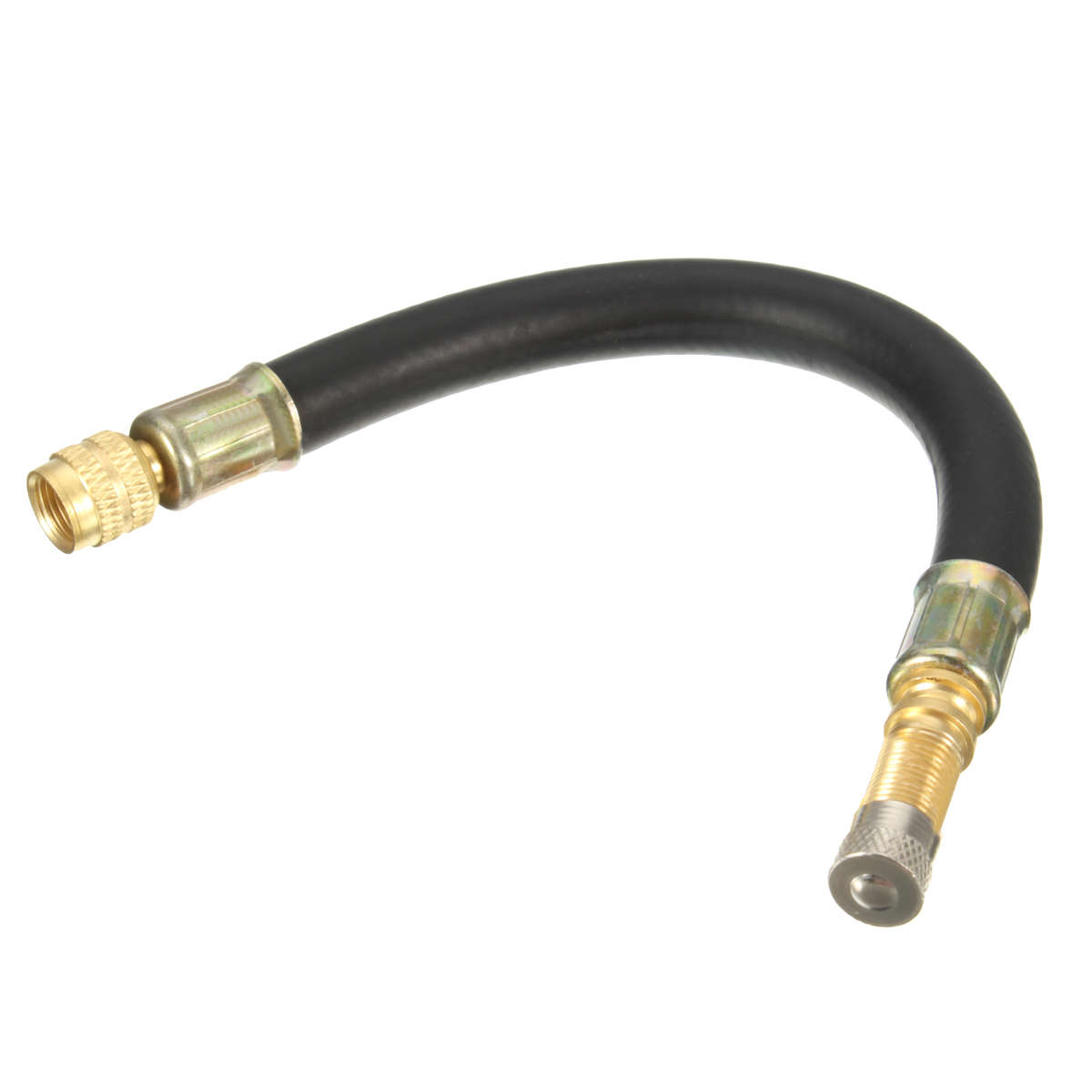 190mm Tire Tyre Valve Extension Adapter Twin Wheel with Dust Cap