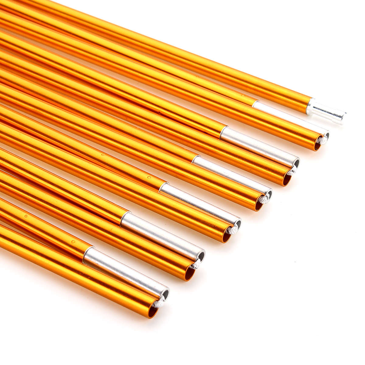 13 Sections 4.5M Aluminum Alloy Folding Tent Pole Light Weight Rod Tent Accessories