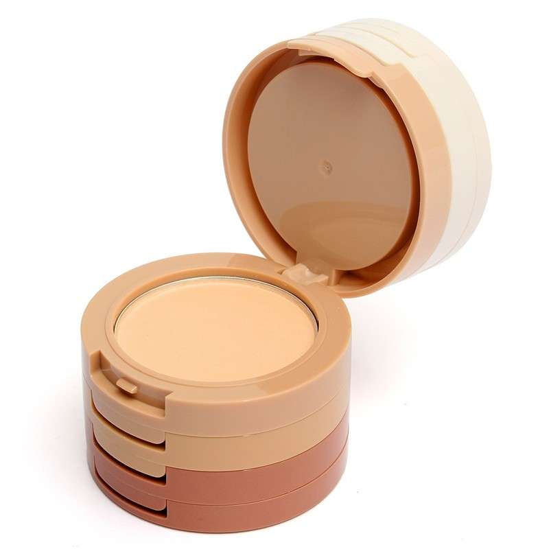 5 Colors Concealing Shading Pressed Powder Foundation Contouring Base Makeup