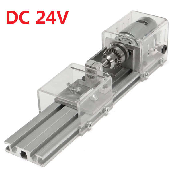 Raitool¿¿ LB-01 Mini Lathe Beads Machine Woodworking DIY Lathe Polishing Drill Rotary Tool DC 24V