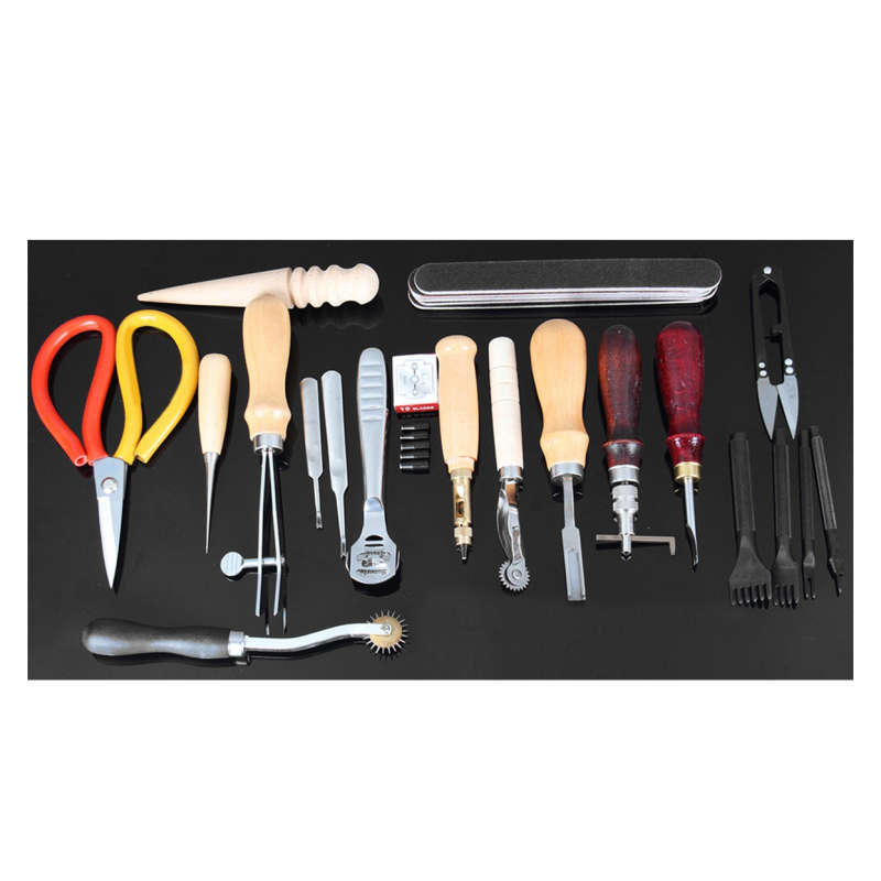 Leather Craft Tool 18Pcs Leather Sewing Kit DIY Hand Stitching Tools