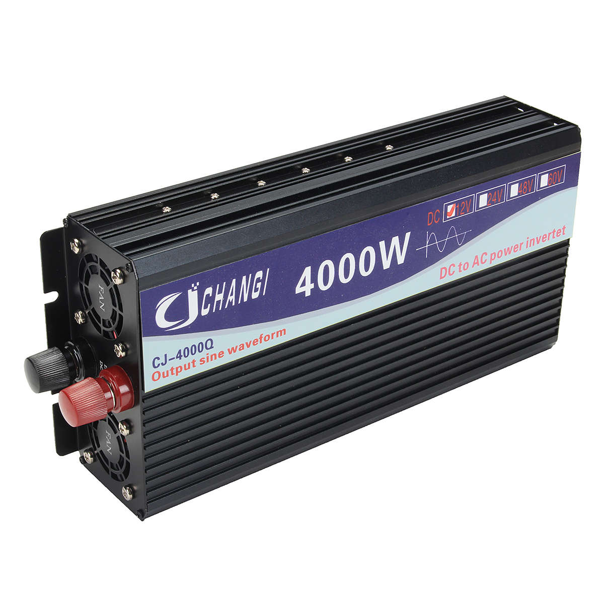 Intelligent Color Screen Pure Sine Wave Power Inverter 12V/24V To 220V 3000W/4000W/5000W Converter