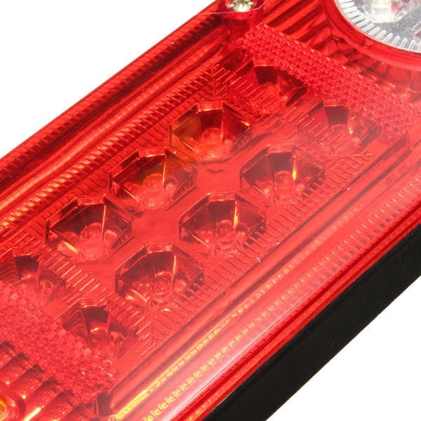 2x 12V LED Trailer Truck Rear Tail Brake Stop Turn Light Indicator Reverse Lamp