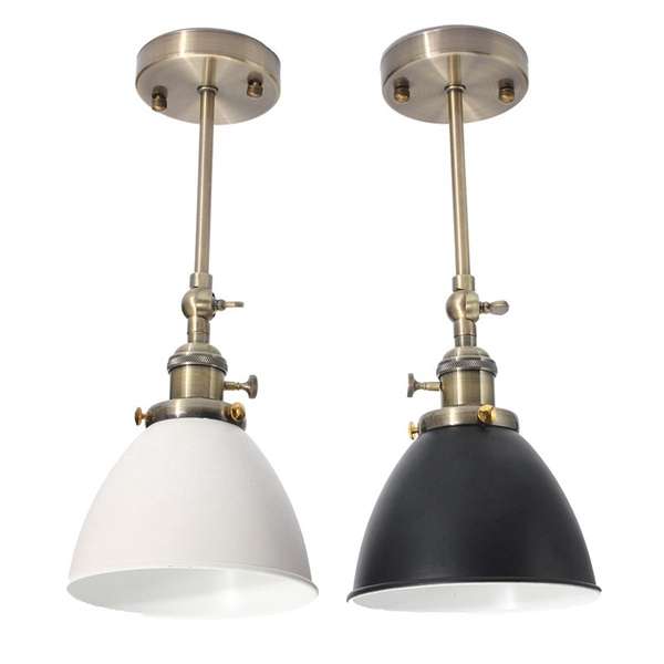 E27 Vintage Antique Industrial Bowl Sconce Loft Rustic Stair Wall Lamp Light Fixture