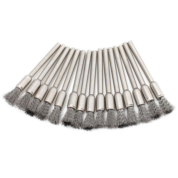 45pcs Steel Wire Wheel Brushes Set Dremel Accessories for Rotary Tools Grinding Brush