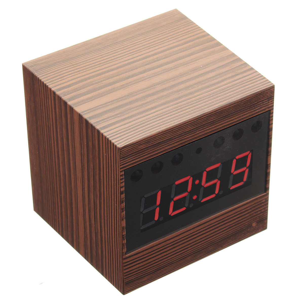 1080P HD Mini WIFI Clock Hidden Camera Wireless IP Night 120° Table Nanny Video Clock